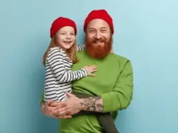 father and daughter at the walk-in clinic